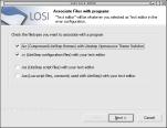 LOSI file associations page