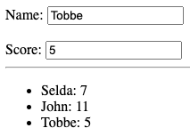 highscore form